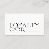 モダンエレガントフェイク金ゴールドハート線美しいロイヤリティ ロイヤリティカード (正面)