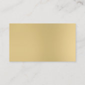 モダンエレガントフェイク金ゴールド白プロフェッショナル 名刺 (裏面)