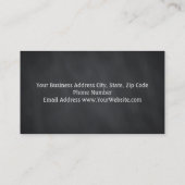 モダンエレガントフェイク金ゴールド美容師 名刺 (裏面)