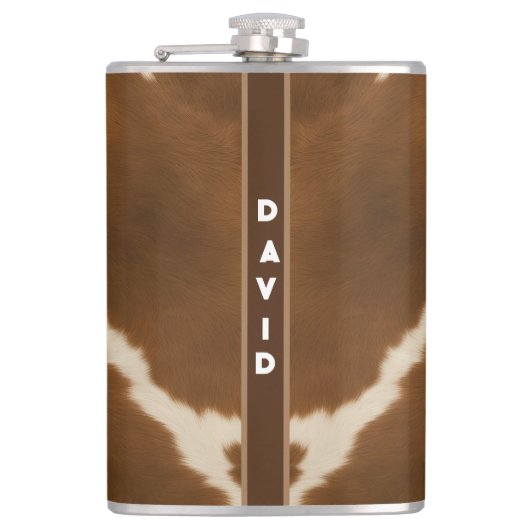 モダンエレガントフェイク革コレクション フラスク (正面)