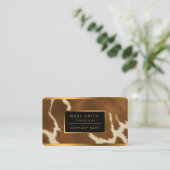 モダンエレガントフェイク革コレクション 名刺 (スタンド正面)