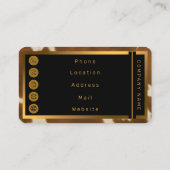 モダンエレガントフェイク革コレクション 名刺 (裏面)