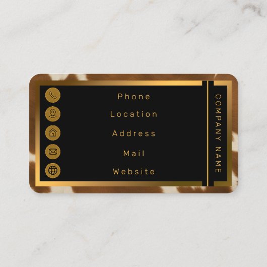 モダンエレガントフェイク革コレクション 名刺 (裏面)