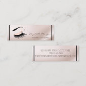 モダンエレガントフェイクLashes,メイクアップアーティスト スキニー名刺 (正面/裏面)