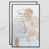 モダンエレガントフェイクVellumフォトシャワーゲーム (正面/裏面)