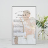 モダンエレガントフェイクVellumフォトシャワーゲーム (スタンド正面)