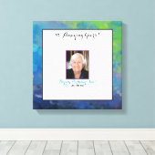 モダンエレガントフォトゲストブックキャンバス キャンバスプリント (インサイチュ (ウッドフロア))