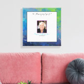 モダンエレガントフォトゲストブックキャンバス キャンバスプリント (インサイチュ (リビング))