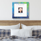 モダンエレガントフォトゲストブックキャンバス キャンバスプリント (インサイチュ (寝室))