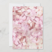 モダンエレガントフローラあじさい結婚の花 招待状 (裏面)