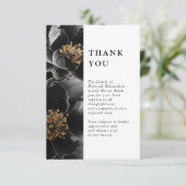 モダンエレガントフローラお祝い サンキューカード (スタンド正面)