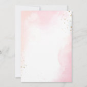 モダンエレガントフローラシックフローラブライダルシャワー 招待状 (裏面)