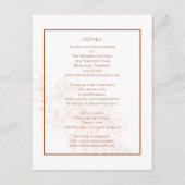 モダンエレガントフローラテラ結婚コッタ詳細 エンクロージャーカード (正面)