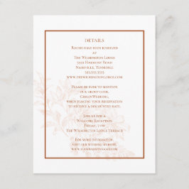 モダンエレガントフローラテラ結婚コッタ詳細 エンクロージャーカード