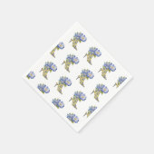 モダンエレガントフローラハイヒール スタンダードカクテルナプキン (角)