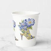 モダンエレガントフローラハイヒール 紙コップ (裏面)