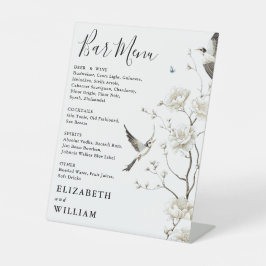 モダンエレガントフローラバーメ結婚ニュー 台座サイン