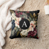 モダンエレガントフローラパーソナライズされた クッション (ブランケット)