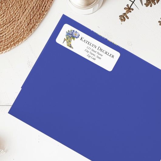 モダンエレガントフローラ中見性ハイヒール靴 ラベル