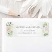 モダンエレガントフローラ結婚ー ラベル (インサイチュ)