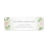 モダンエレガントフローラ結婚ー ラベル (正面)