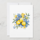 モダンエレガントフローラ結婚植物学 招待状 (裏面)