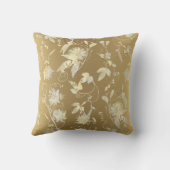 モダンエレガントフローラ金ゴールド クッション (裏面)