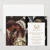 モダンエレガントフローラ50周年記念写真 招待状 (正面/裏面)
