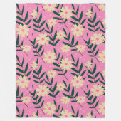 モダンエレガントフローラ フリースブランケット (正面)