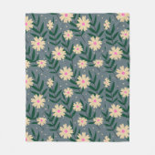 モダンエレガントフローラ フリースブランケット (正面)