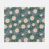 モダンエレガントフローラ フリースブランケット (正面(横))