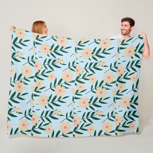 モダンエレガントフローラ フリースブランケット (インサイチュ)