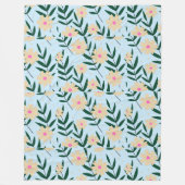 モダンエレガントフローラ フリースブランケット (正面)