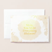 モダンエレガントフローラ 箔カード (封筒付き正面)