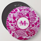 モダンエレガントフローラ 缶バッジ (正面&裏面)