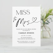 モダンエレガントブライダルシャワー招待状 招待状 (スタンド正面)