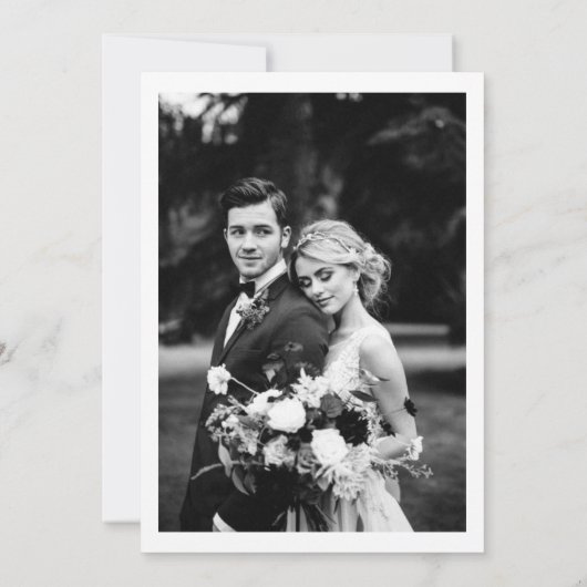 モダンエレガントブライダルシャワー招待状 招待状 (裏面)