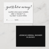 モダンエレガントブライダルシャワー 名刺 (正面/裏面)