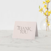 モダンエレガントブライダル感謝していはカード カード (黄色い花)