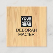 モダンエレガントブランドロ素朴ゴ スクエア名刺 (正面)