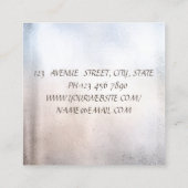 モダンエレガントプロフェッショナルグリッター唇、はさみ スクエア名刺 (裏面)