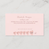 モダンエレガントプロフェッショナルグリッター《写真》ぼけ味ハート ロイヤリティカード (裏面)