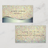 モダンエレガントプロフェッショナルシンプルグリッター《写真》ぼけ味 名刺 (正面/裏面)