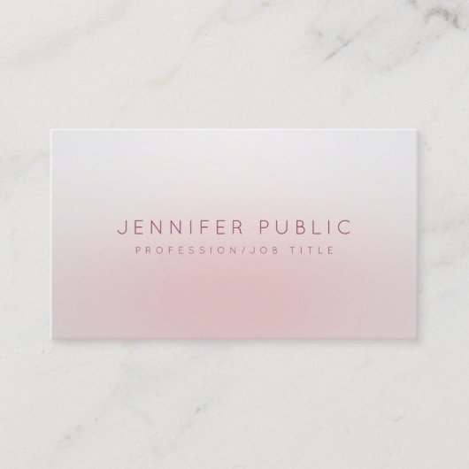 モダンエレガントプロフェッショナルシンプルシックテンプレート 名刺 (正面)