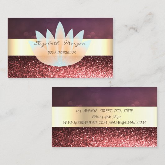 モダンエレガントプロフェッショナルストライプ《写真》ぼけ味 名刺 (正面/裏面)