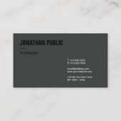 モダンエレガントプロフェッショナルテンプレート 名刺 (裏面)