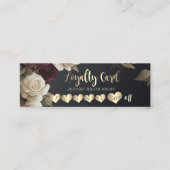 モダンエレガントプロフェッショナルハートバラ ロイヤリティカード (正面)