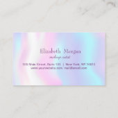 モダンエレガントプロフェッショナルハート，ホログラフィック ロイヤリティカード (裏面)