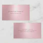 モダンエレガントプロフェッショナルバラ金ゴールドテンプレート 名刺 (正面/裏面)