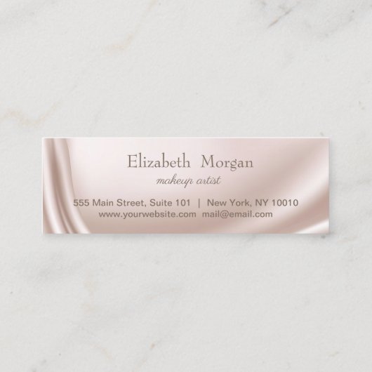 モダンエレガントプロフェッショナルバラ金ゴールドハート、 ロイヤリティカード (裏面)